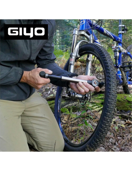 Bomba de Bicicleta GIYO GP-993 2 Etapas HP HV 120 PSI