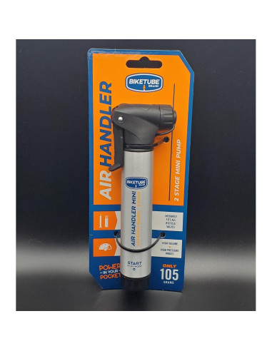 Bomba de Aire Mini BIKETUBE - Aluminio, 16 cm, 57 g, 8.27 Bar