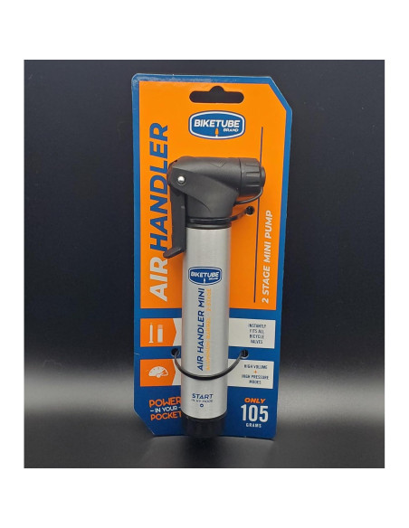 Bomba de Aire Mini BIKETUBE - Aluminio, 16 cm, 57 g, 8.27 Bar