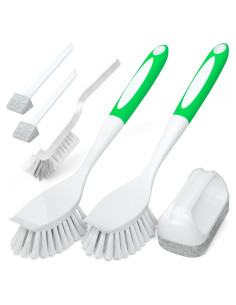 Holikme 6 Piezas Cepillos de Limpieza de Cocina Verde