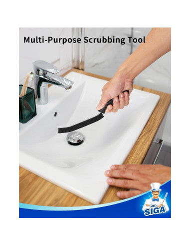 Cepillo de Limpieza de Grietas MR.SIGA, Juego de 5, Negro