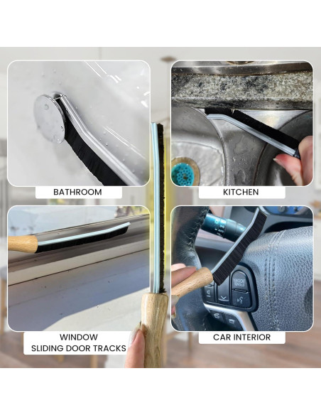 Cepillo de Limpieza de Ranuras VACEXT - 3 Unidades Cerdas Duras Cepillo de Limpieza de Ranuras VACEXT - 3 Unidades Cerdas Duras