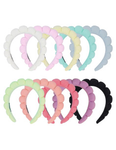 10 Bandas de Spa RAISEY para Maquillaje y Lavado Facial