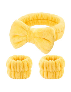Conjunto de diadema y pulseras Fmeida Spa - Amarillo, 3 piezas