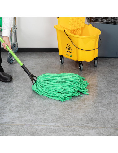 Cabezal de Mopa Húmeda Clean Tek 24 oz Microfibra Verde