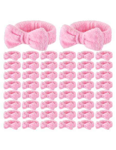 50 Bandas de Spa Rosa Wavyknot con Lazo Desmontable