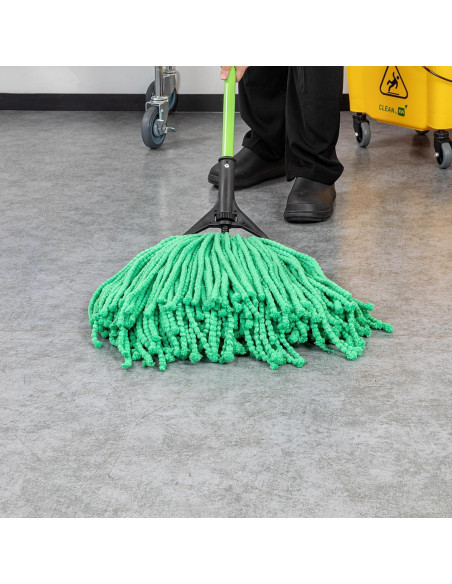 Cabezal de Mopa Húmeda Clean Tek 24 oz Microfibra Verde