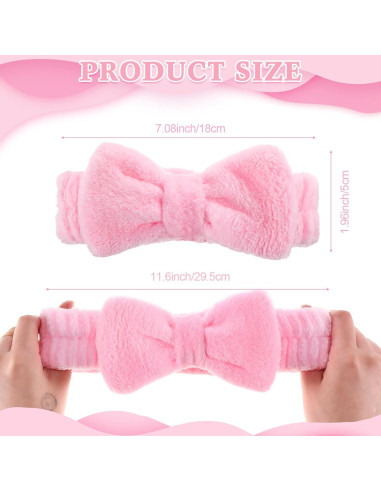 50 Bandas de Spa Rosa Wavyknot con Lazo Desmontable