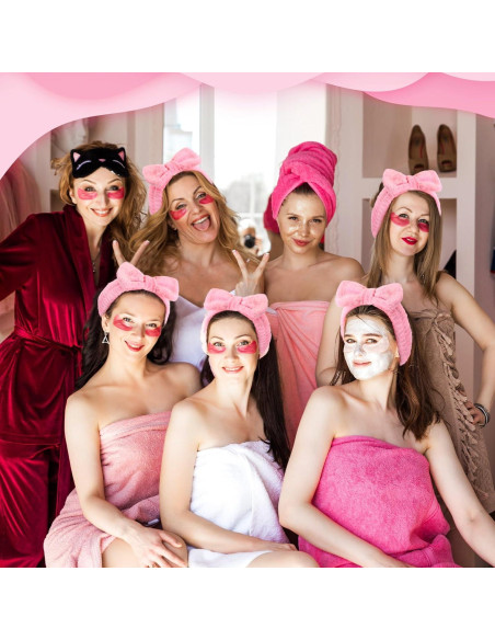 50 Bandas de Spa Rosa Wavyknot con Lazo Desmontable