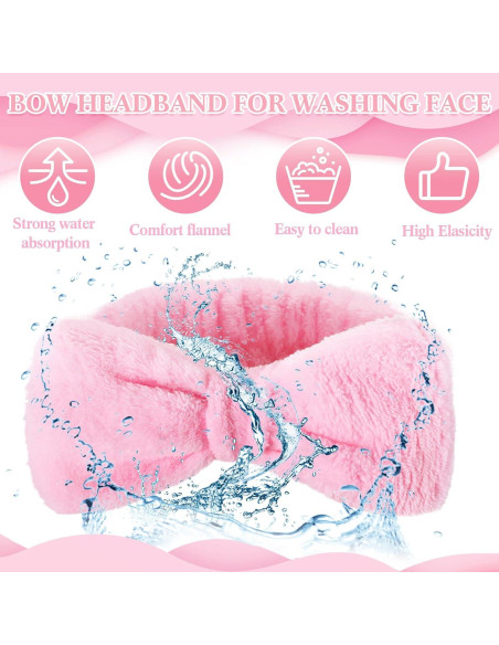 50 Bandas de Spa Rosa Wavyknot con Lazo Desmontable