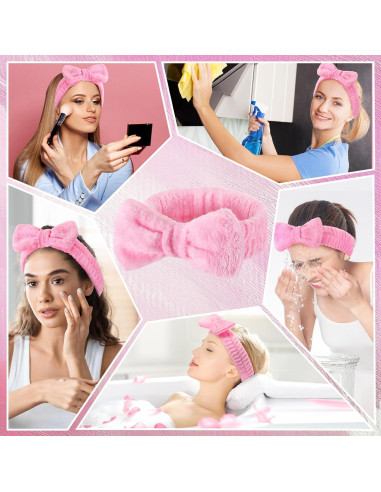 50 Bandas de Spa Rosa Wavyknot con Lazo Desmontable