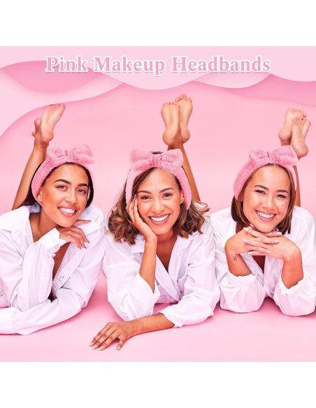 50 Bandas de Spa Rosa Wavyknot con Lazo Desmontable