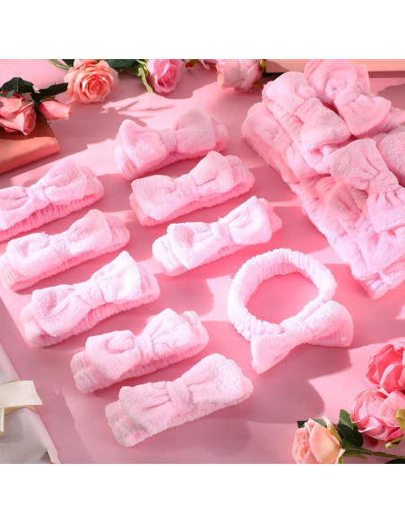 50 Bandas de Spa Rosa Wavyknot con Lazo Desmontable