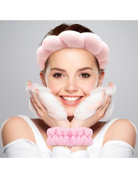 Conjunto Diadema y Muñequera Ravakeny para Cuidado de Piel