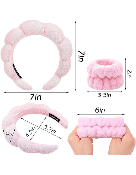 Conjunto Diadema y Muñequera Ravakeny para Cuidado de Piel