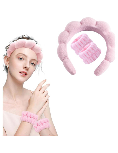 Conjunto Diadema y Muñequera Ravakeny para Cuidado de Piel