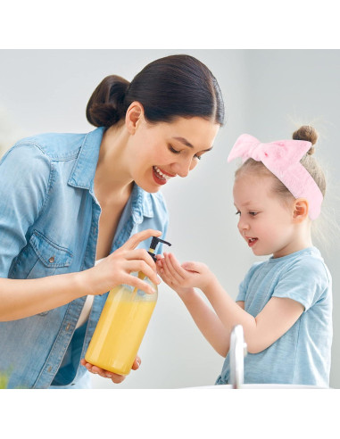 Diademas de Spa Rosa Casoty - 8 Pcs Suave Franela Coral