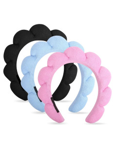 Diademas de Cuidado de la Piel Wecoe 3 Piezas Microfibra