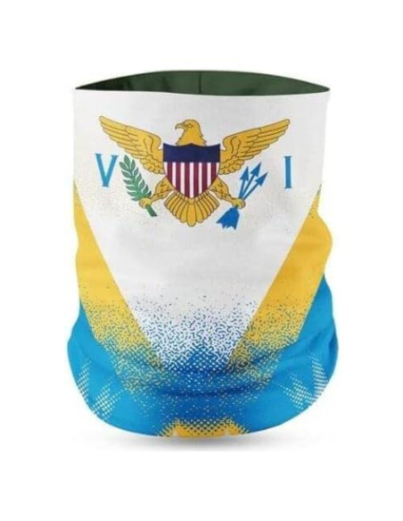 Máscara Balaclava Unisex Bandera Islas Vírgenes 100% Microfibra