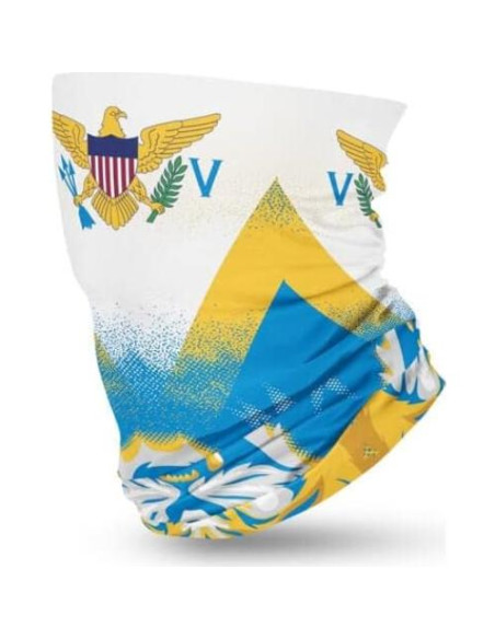 Máscara Balaclava Unisex Bandera Islas Vírgenes 100% Microfibra