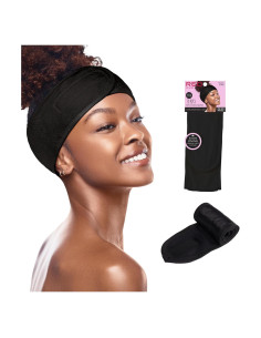 Banda de Spa Red by Kiss Ajustable con Cierre Velcro - Negro