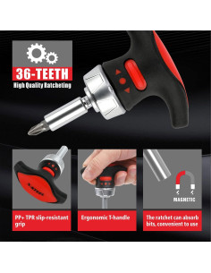 Juego de Puntas de Destornillador X-STEEL 24 Piezas Portátil 2