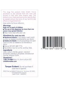 Little Remedies Spray Nasal Salino y Gotas para Bebés 3x15ml 2