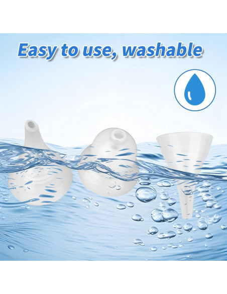 15 Puntas de Repuesto Silicona Aspirador Nasal Bebés