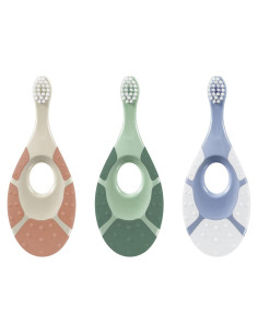 Cepillo de Dientes Jordan Green Clean Bebés 0-2 Años - 3 Unidades