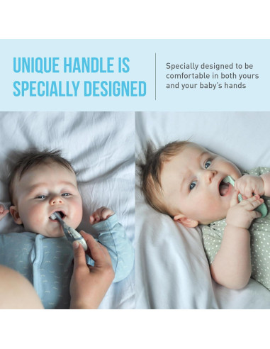 Cepillo de Dientes Jordan Green Clean Bebés 0-2 Años - 3 Unidades