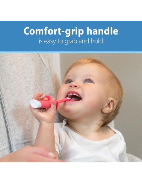 Cepillo de Dientes de Entrenamiento Dr. Brown Elefante Rosa 0-3 Años