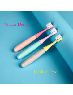 6 Cepillos de Dientes para Niños Newrichbee Diseño Hongo 2