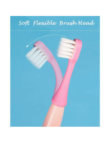 6 Cepillos de Dientes para Niños Newrichbee Diseño Hongo