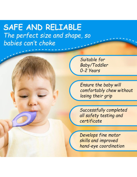 Cepillo de Dientes para Bebés y Niños 0-2 Años - Cerda Suave Cepillo de Dientes para Bebés y Niños 0-2 Años - Cerda Suave