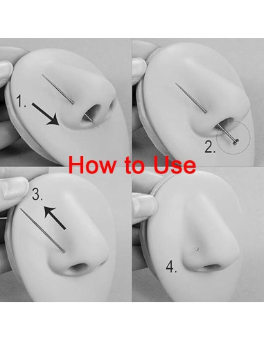 Anillos de Nariz VCMART 20g Acero Inoxidable Hipoalergénico