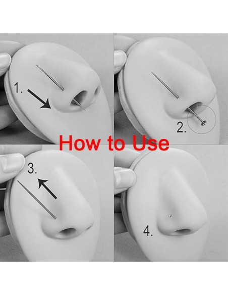 Anillos de Nariz VCMART 20g Acero Inoxidable Hipoalergénico