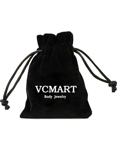 Anillos de Nariz VCMART 20g Acero Inoxidable Hipoalergénico