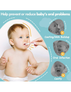 Limpiador de Lengua Papablic para Bebés - Paquete de 100 Unidades 2