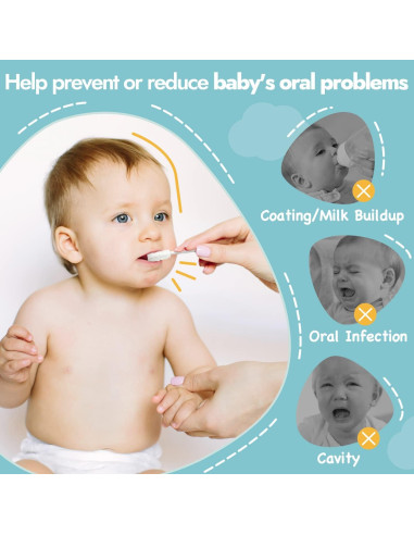 Limpiador de Lengua Papablic para Bebés - Paquete de 100 Unidades