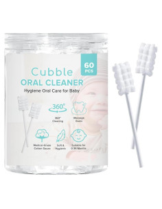 Limpiador de Lengua para Bebés Cubble 60pcs Higiene Oral Infantil