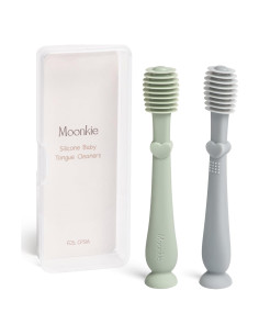 Limpiador Oral para Bebés Moonkie - Kit 2 Piezas Azul/Menta