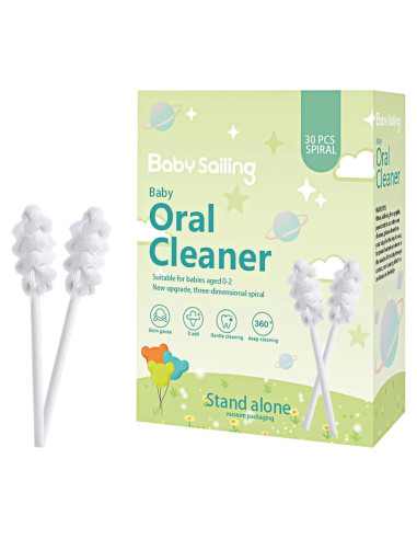 30 Limpiadores de Lengua para Bebés Foily - Cuidado Oral Suave