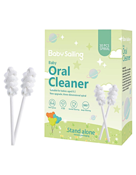 30 Limpiadores de Lengua para Bebés Foily - Cuidado Oral Suave