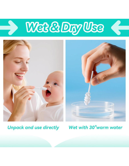 30 Limpiadores de Lengua para Bebés Foily - Cuidado Oral Suave