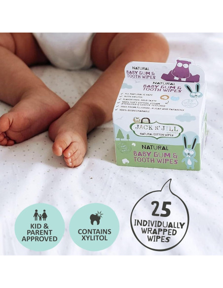 Toallitas Higiénicas para Encías y Dientes Jack N' Jill 25 Unidades