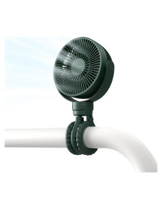 Ventilador Portátil JISULIFE Life1 Plus Verde 4 Velocidades