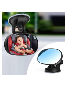 Espejo Retrovisor para Bebé Stacool 360 Gran Angular Negro