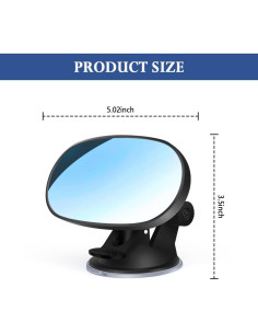 Espejo Retrovisor para Bebé Stacool 360 Gran Angular Negro 2