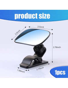 Espejo de Visualización para Bebés Yumfugu Ajustable Negro 2