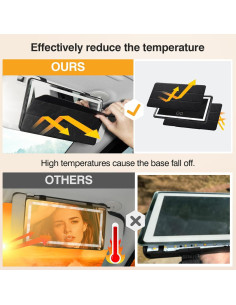 Espejo de Vanidad para Auto Genérico LED Recargable 3 Modos 2